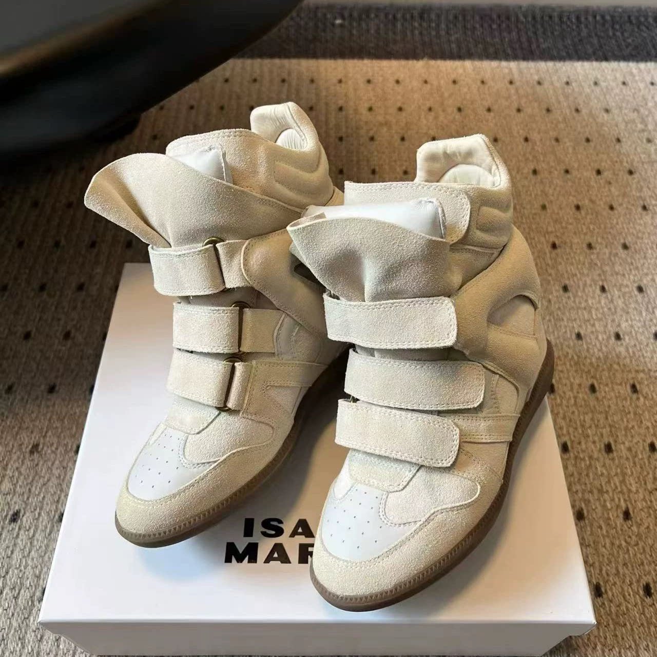明星同款欧美街头内增高鞋登山鞋