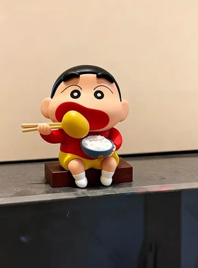 可爱蜡笔小新卡通桌面摆件