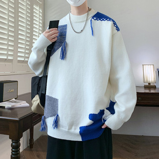 打底毛衫 NASA官方联名热卖 圆领宽松毛衣针织衫 潮流时尚 线 直销