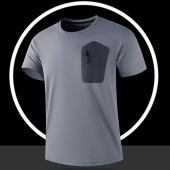 透气排汗运动休闲户 圆领短袖 NASA官方联名户外新款 冰丝速干T恤男