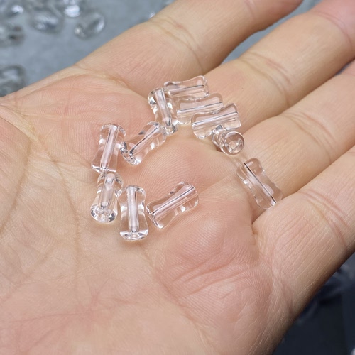 双A天然白水晶竹节葫芦散珠子手串手链项链多宝隔珠diy配件配饰品