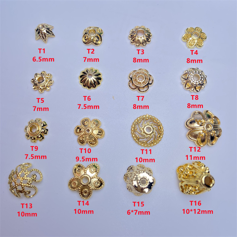 金色花托手链项链隔片图片
