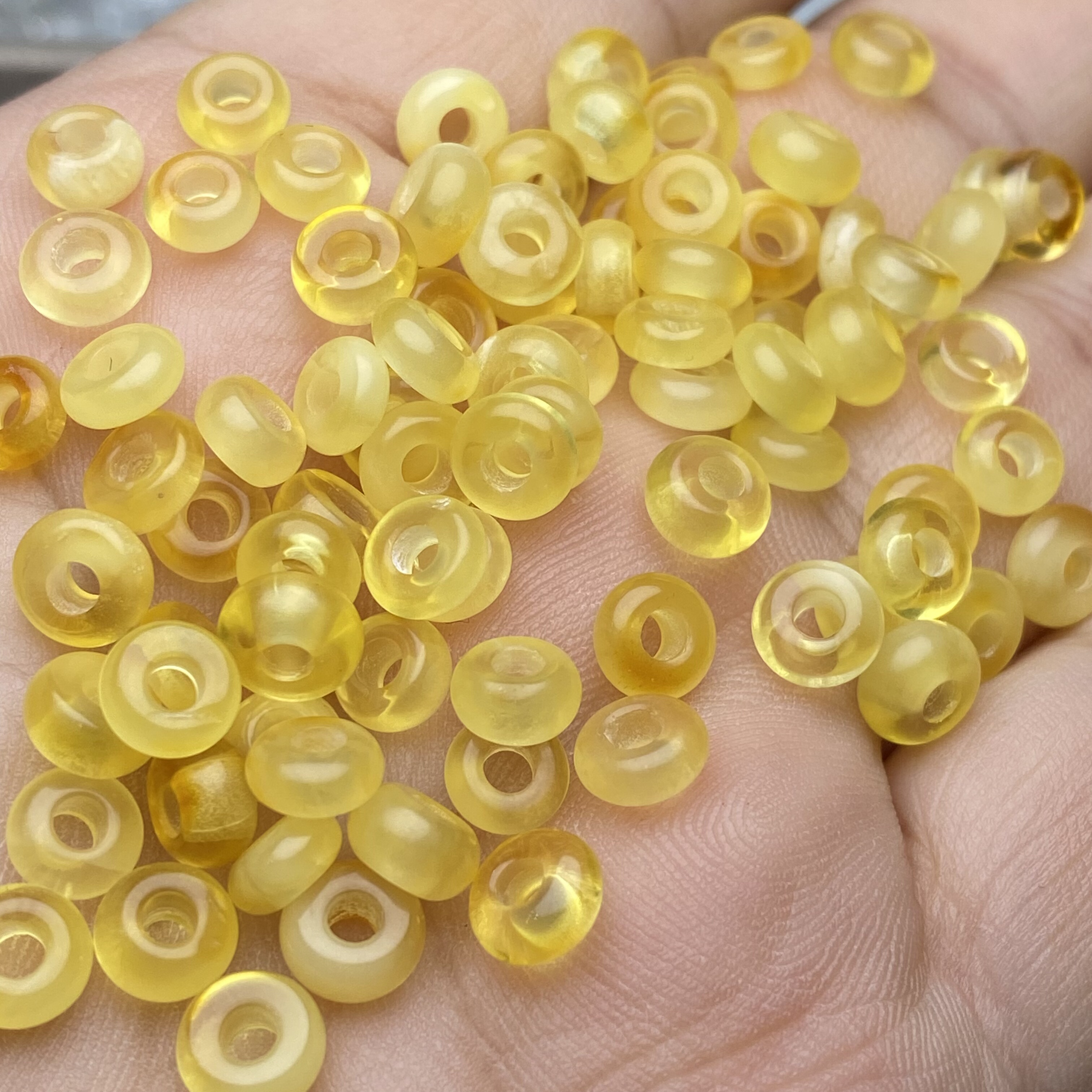 天然琥珀蜜蜡隔片小扣子手串手链项链隔珠隔片垫片diy配饰品配件