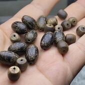 天然沉香木桶珠米珠算盘珠散珠隔珠隔片diy文玩蜜蜡佛珠饰品配饰