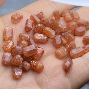 保真天然金太阳随形散珠子金草莓随行水晶手串手链项链diy饰品女