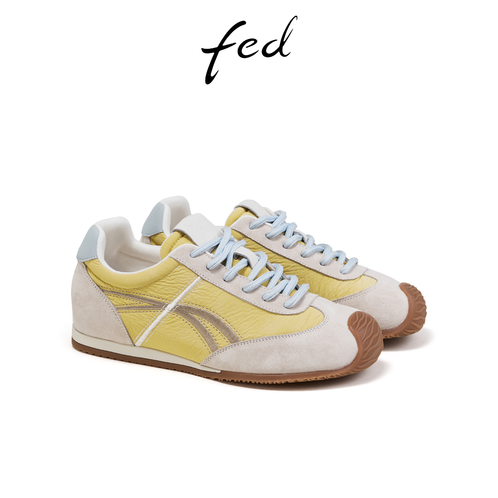 fed拼色阿甘鞋夏季新款女鞋内增高德训鞋休闲板鞋女S0410-ZCA635