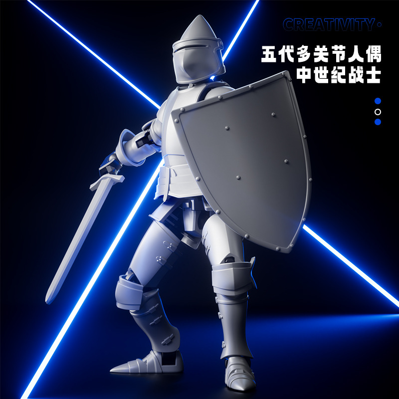 解压第五代3d打印关节人偶磁吸多关节可动diy手办 拼装模型