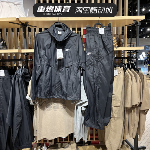耐克男夏季连帽夹克外套
