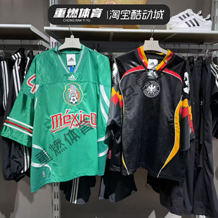 阿迪达斯三叶草男德国足球文化休闲短袖T恤 KD5980 KD5982 KD5986