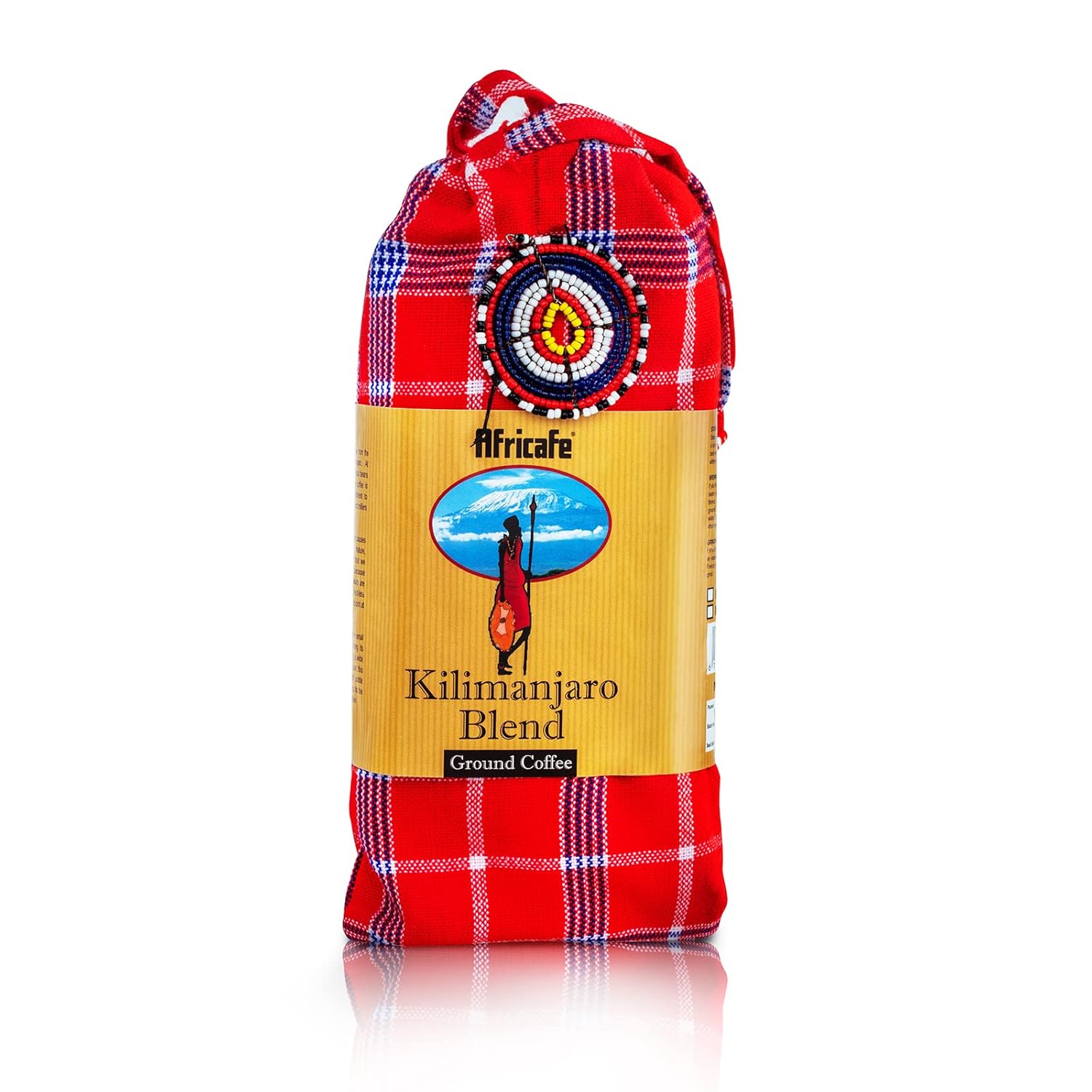 非洲坦桑尼亚Africafe乞力马扎罗拼配MASAI民族串珠布袋装咖啡豆