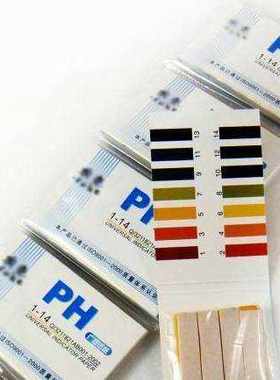 PH试纸酸碱性检测标准化学实验科学启蒙多次使用酸碱变色比色卡