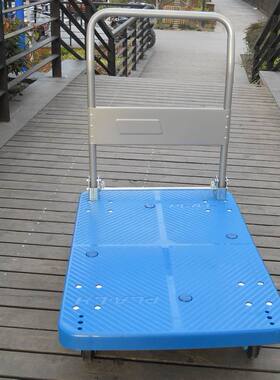 连和全静音手推车平板车PLA300Y-DX300公斤600X900mm仓库办公