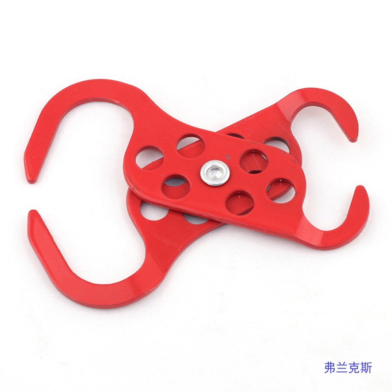 钢质双头6孔搭扣锁/贝迪安全锁具/1寸、1.5寸多人控制管理联锁具图片