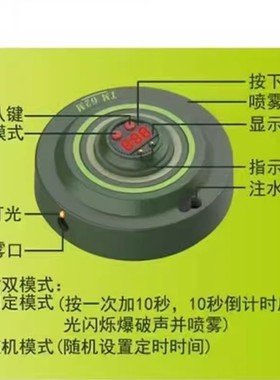 定时烟雾炸弹玩具可冒烟C4爆炸手榴弹儿童仿真模型场景整蛊弹炮