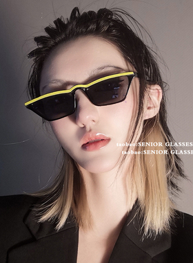SENIOR GLASSES千禧风辣妹y2k凹造型墨镜ins摩登拍照小框太阳镜酷