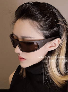 赛博朋克风墨镜女2025夏季网红y2k未来科技感偏光太阳镜防紫外线