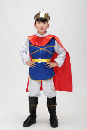 万圣节儿童王子服装国王cosplay装扮派对演出服男童化妆舞会衣服