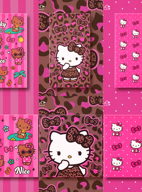 2026 马年新年黑皮KT猫豹纹波点蝴蝶结可爱卡通利是封创意红包袋