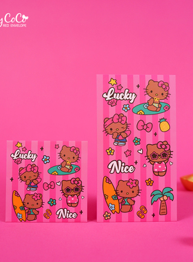 2026 马年新年黑皮KT猫蝴蝶结可爱卡通利是封创意个性春节红包袋