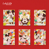 创意个性 2026马年迪士尼米奇Hello Kitty豹纹卡通烫金利是封 红包