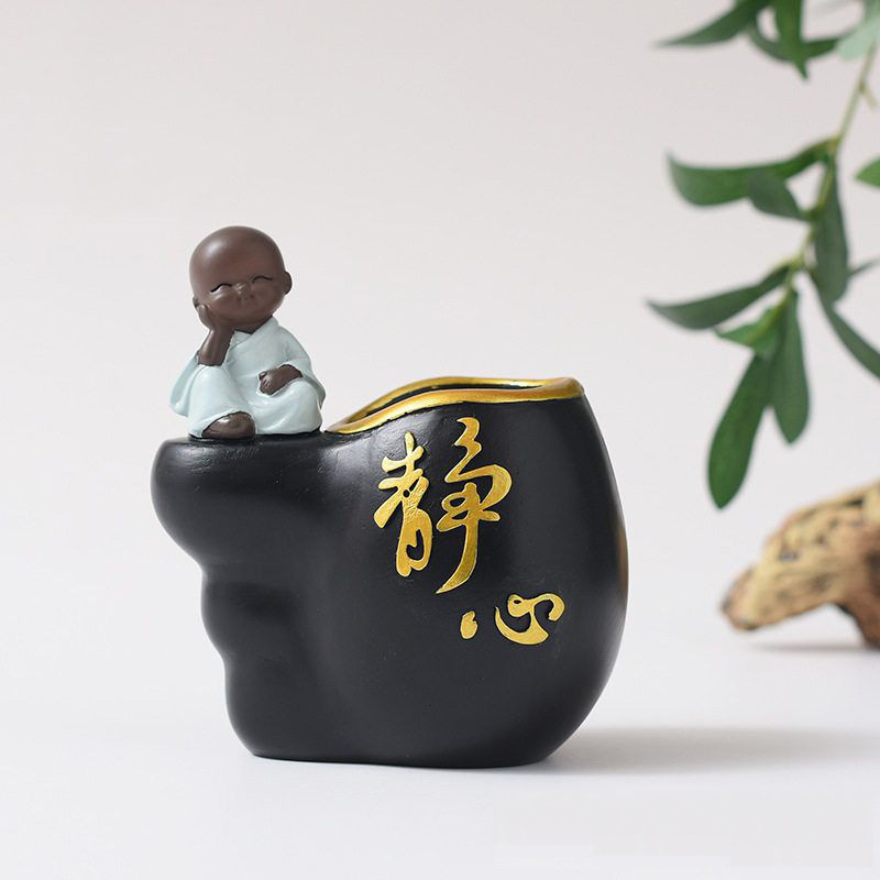 小和尚树脂创意时尚个性桌面摆件