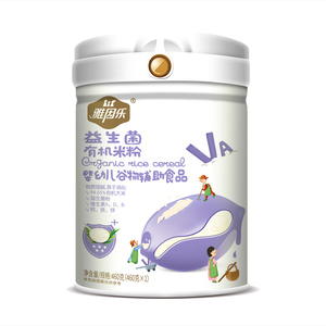 雅因乐高铁米粉婴儿辅食有机米粉宝宝营养米粉米糊益生菌罐装460g