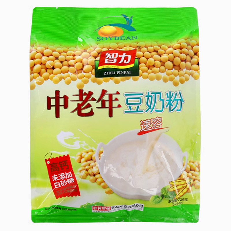 中老年人豆奶粉0白砂糖速溶代餐