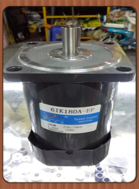 松岗电机 180W三相二级光轴电机6IK180A-EF 2800转 380V 轴14键5