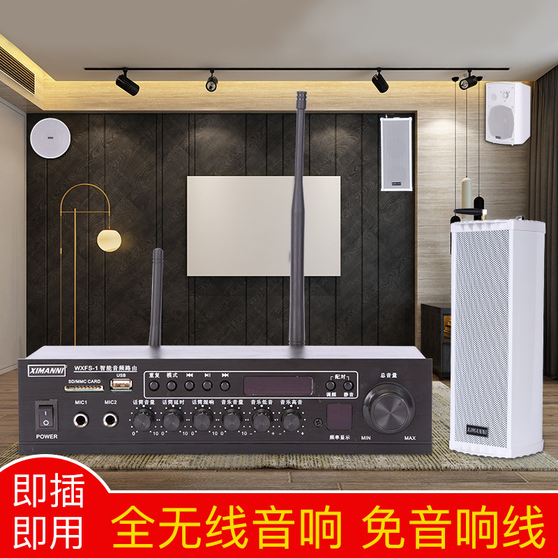 无线蓝牙吸顶壁挂喇叭音响家用天花板背景音乐客厅店铺室内音箱