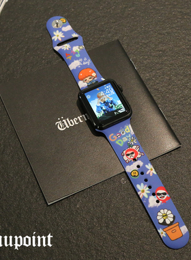 auupoint原创权志龙GD苹果表带卡通iwatch适用于苹果apples10表带