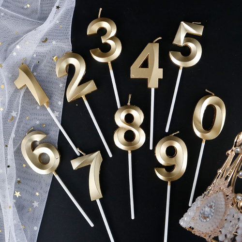 富贵儿童用品创意浪漫数字蜡烛