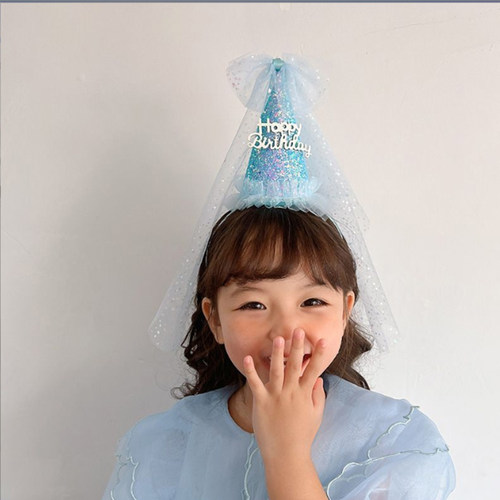 公主皇冠生日帽子女童女孩发箍头饰装饰儿童宝宝布置拍照饰品道具