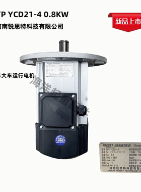 起重机使用新款白色软启动电机 河南锐思特电机TYP YCD21-4 0.8KW