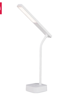 得力17856 LED阅读台灯/办公卧室床头灯可充电 一键触控 学习灯