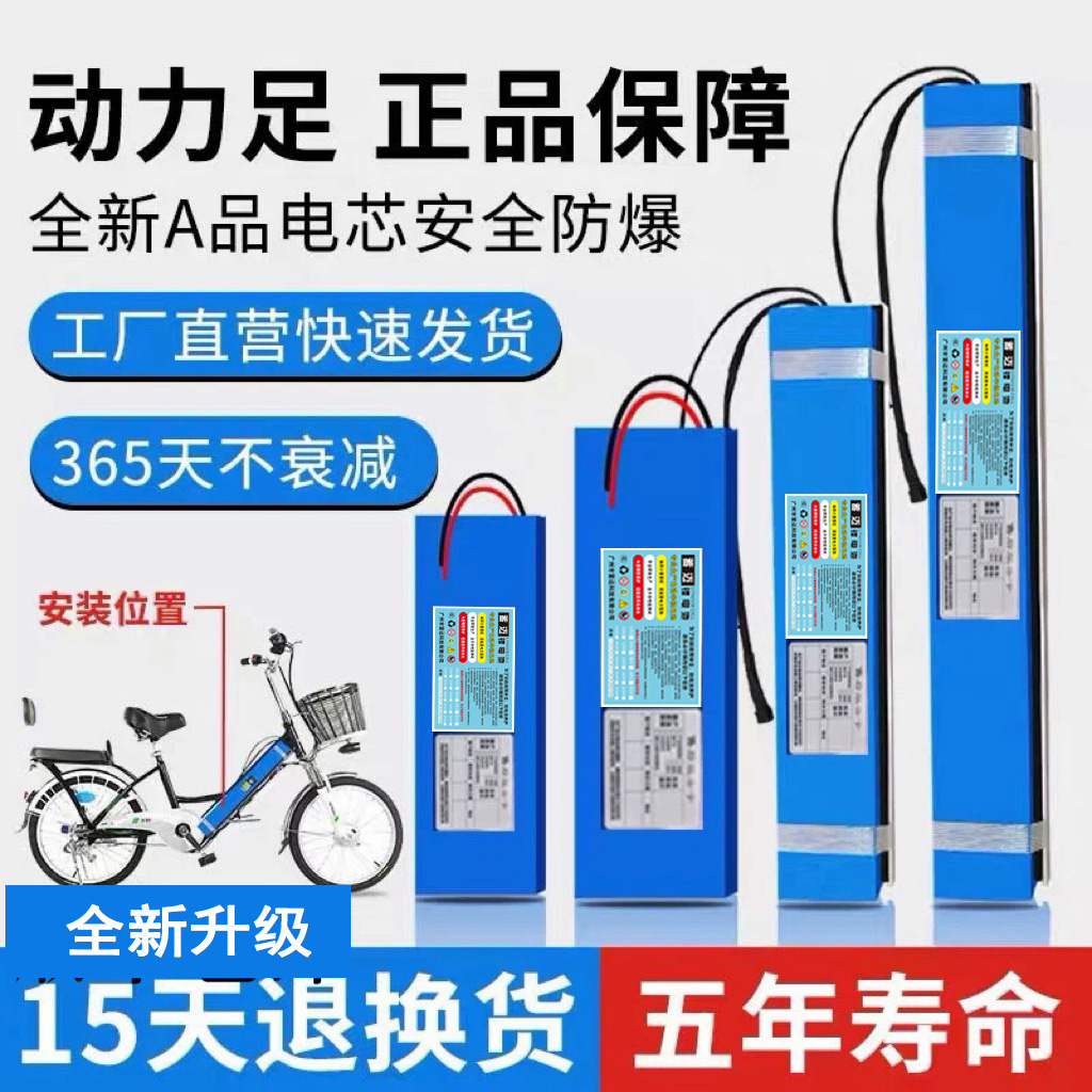 可定制60V24V电动车锂电池48V10a12a滑板车36V电瓶车自行车15a20a 电动车/配件/交通工具 电动车电池 原图主图