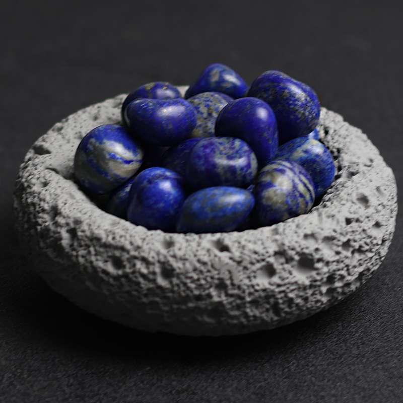 天然原石矿石抛光滚石水晶碎石青金石科普教学鱼缸花盆装饰摆件