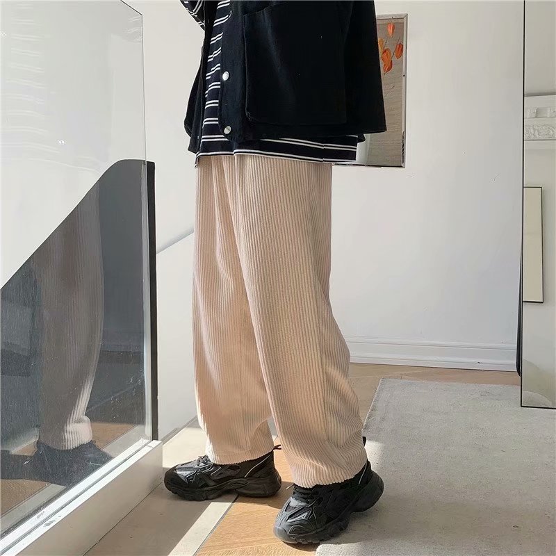 Trend and temperament PANTS YOUTH corduroy solid color