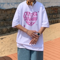 2021 Summer Short Sleeve T-Shirt loose print top for men