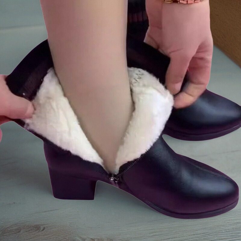 2025年冬季加厚保暖坡底加绒妈妈鞋橡胶防滑耐磨软底,女鞋,棉鞋,淘宝优惠券,粉丝福利购,淘宝优惠卷