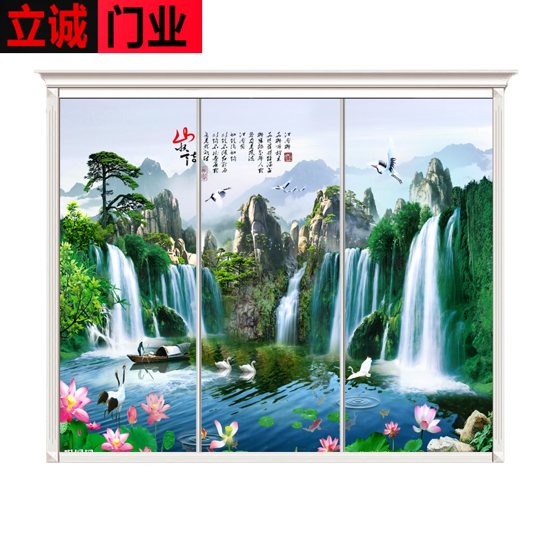 定制精品衣柜移门钢化玻璃衣橱推拉门壁柜滑动门简约衣帽间移动门