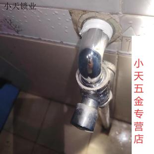 弯头延时弯脚1寸配件冲水阀厕所6分大便不锈钢脚踏阀冲洗阀蹲坑.