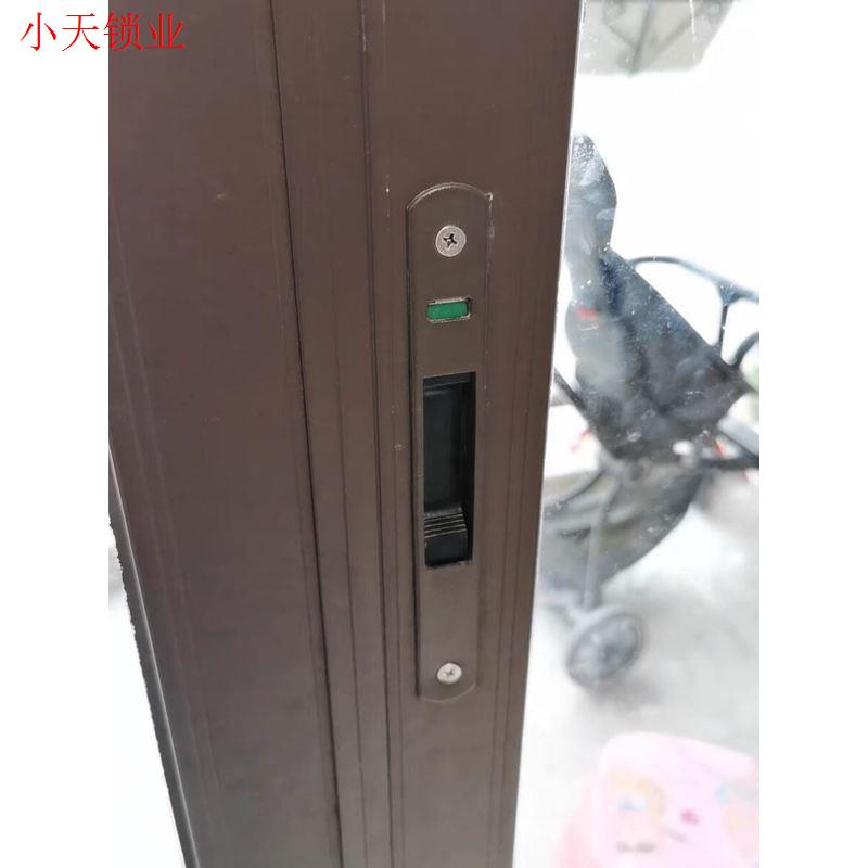 豪华版 不锈钢双面客厅新款钩锁移门窗勾锁单面圆头 阳台推拉玻.