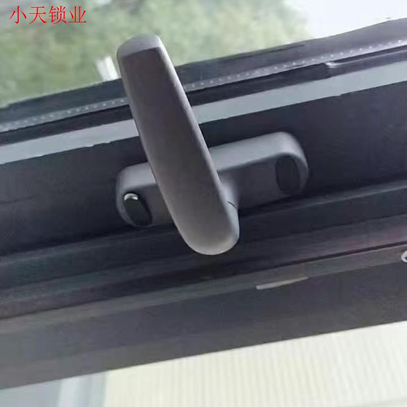 桥铝合金门窗传动执手 50平开阳台窗户联杆手柄 内外推拉把手锁.