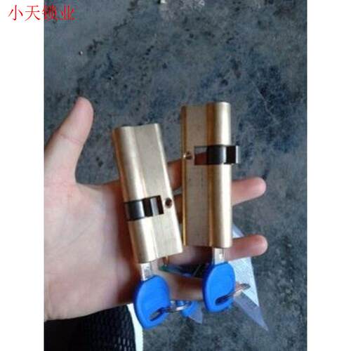 防盗门锁芯全铜锁心防盗门ab级锁纯铜步阳锁芯偏芯大门锁芯通用.