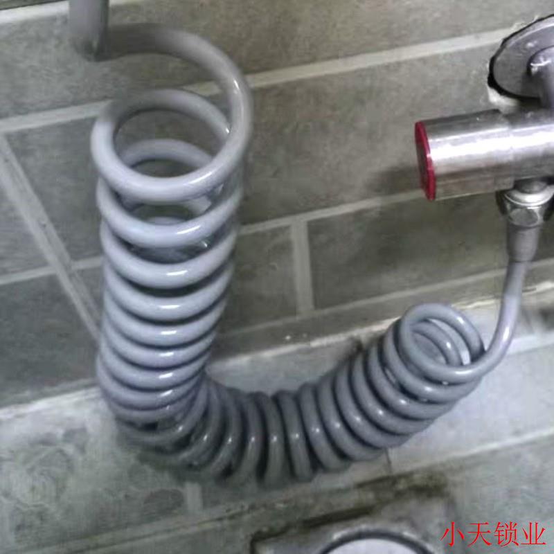 加厚加长淋浴伸缩水管电话线进水管喷枪软管马桶妇洗器防爆弹簧.