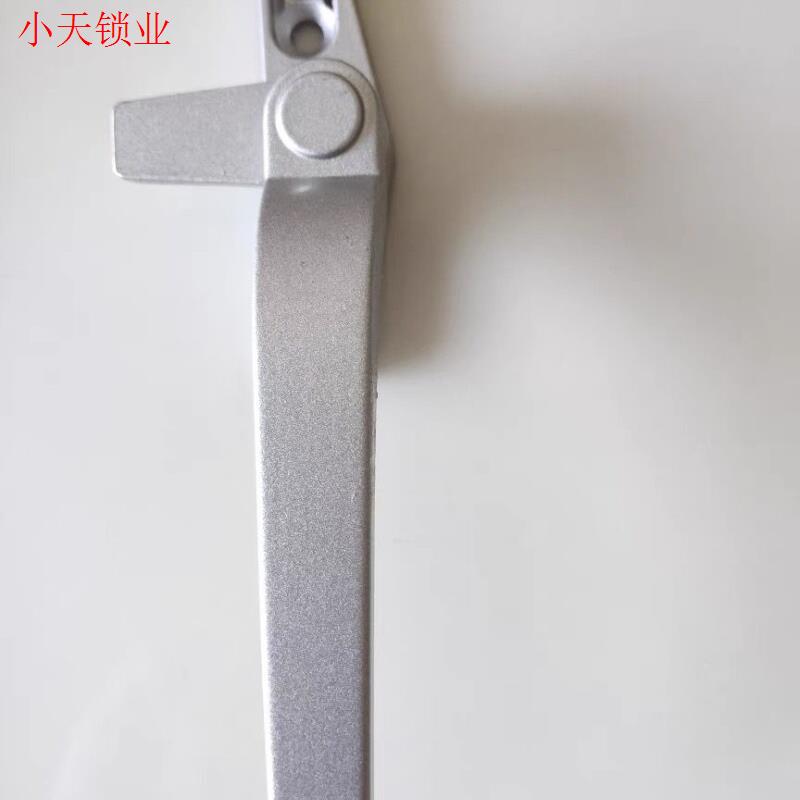 50型平开外开铝合金锁扣门窗把手拉手七字转动执手单点防盗锁扣.