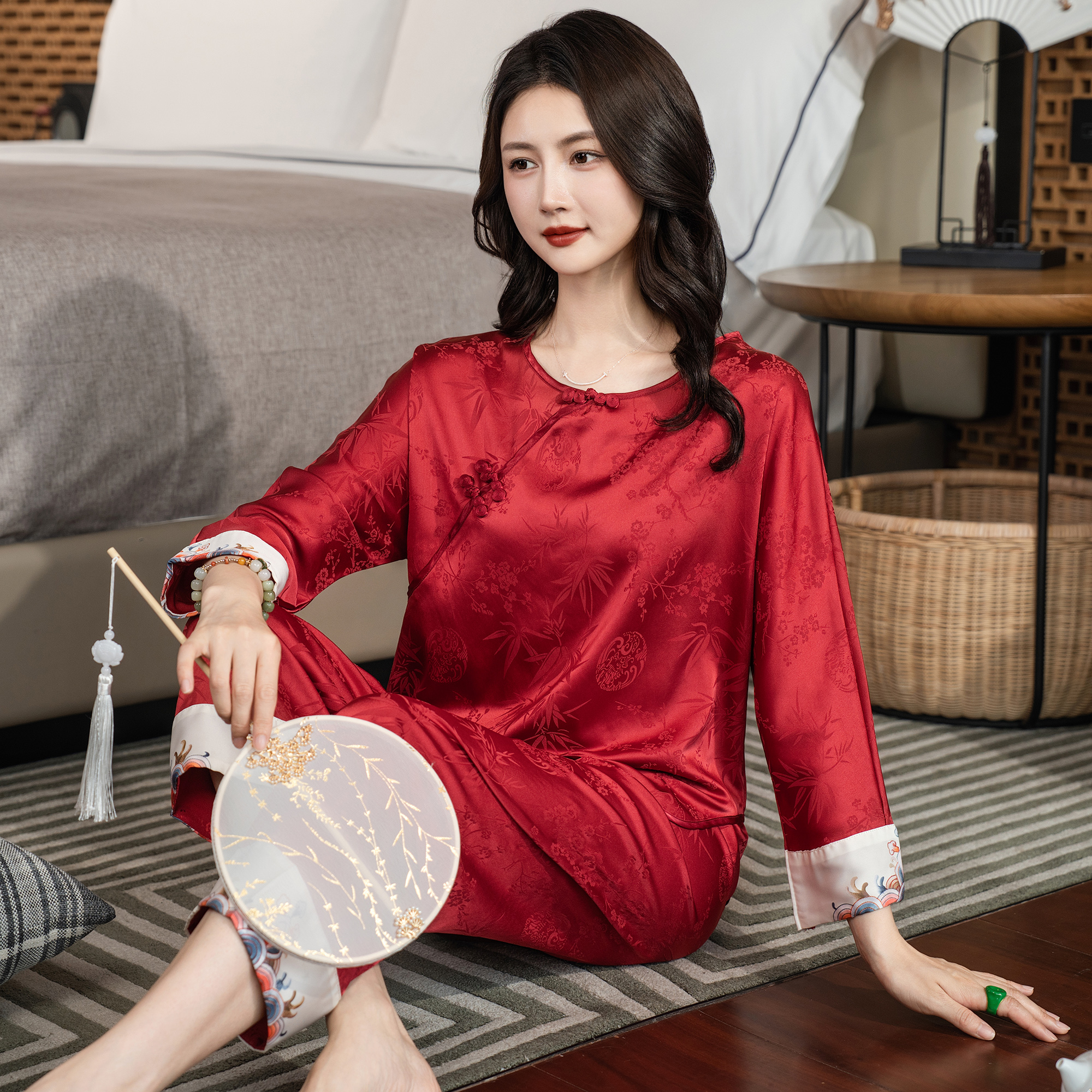 达芬奇密码家居服睡衣国风女