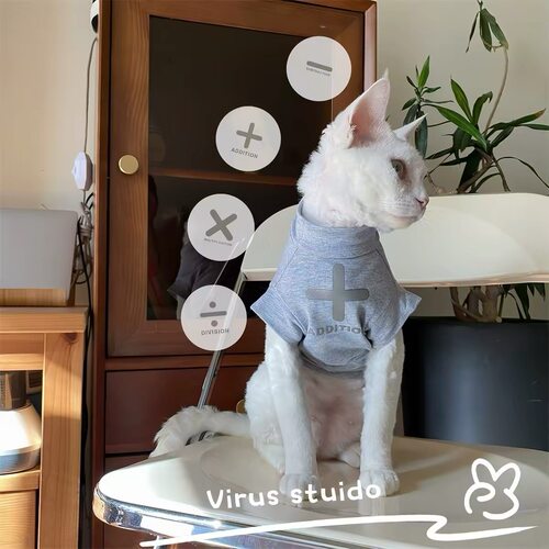 春夏无毛猫狗纯棉T恤打底空调衫