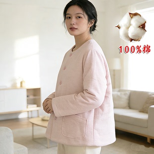 天然纯棉花女士小棉袄 春秋冬贴身保暖棉服内胆 亲肤内穿打底夹袄