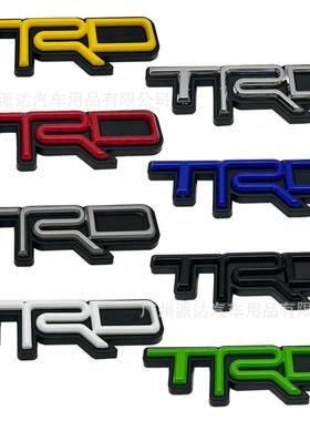 超霸前格栅彩色TRD中网标适用于丰田坦途改装4runner TRD中网车标